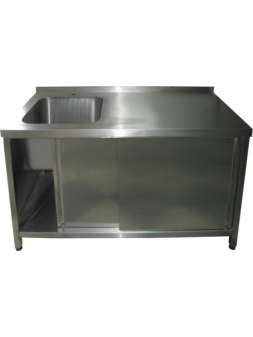 Стіл мийка тумба з розсувними дверима Стіл мийка тумба з розсувними дверима